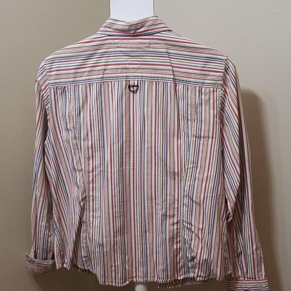 Tommy Hilfiger Women's Long Sleeve Blouse Size XL Multi -Colored - Picture 5 of 10